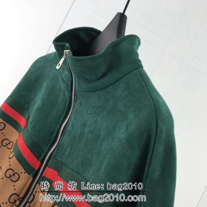 GUCCI古馳 18ss秋冬新款 升級版加棉 中國龍刺繡 雙G小logo 外套 情侶款 ydi1945